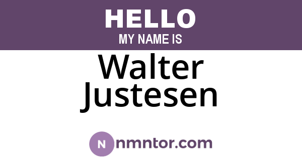 Walter Justesen
