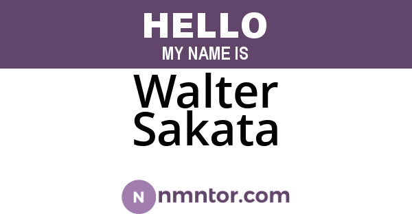 Walter Sakata