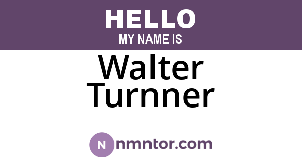 Walter Turnner