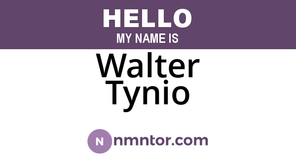 Walter Tynio