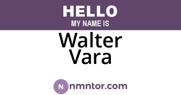 Walter Vara