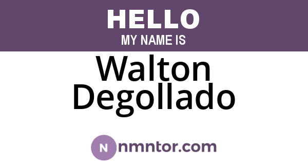 Walton Degollado