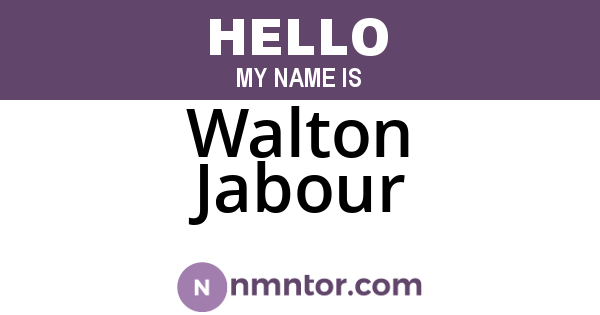 Walton Jabour