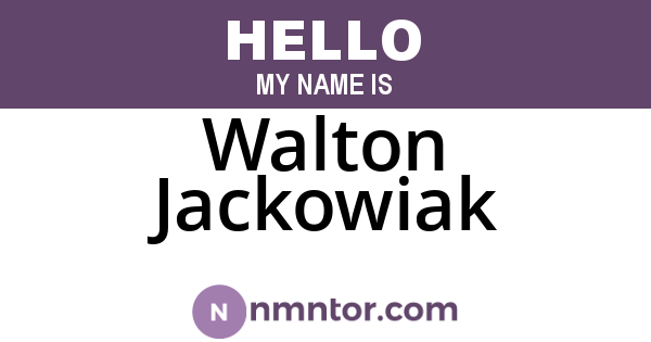Walton Jackowiak