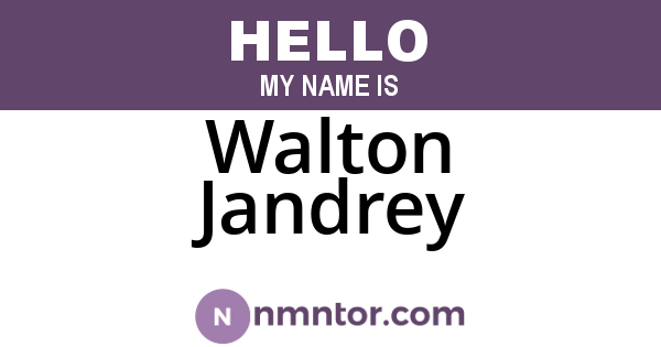 Walton Jandrey
