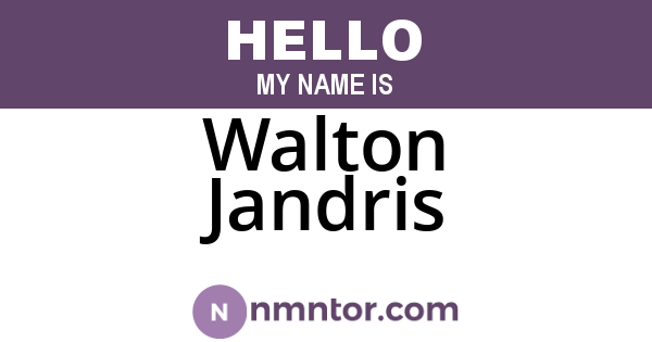 Walton Jandris