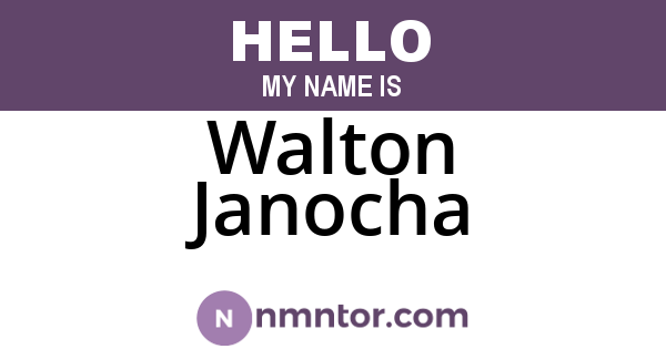 Walton Janocha
