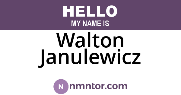 Walton Janulewicz