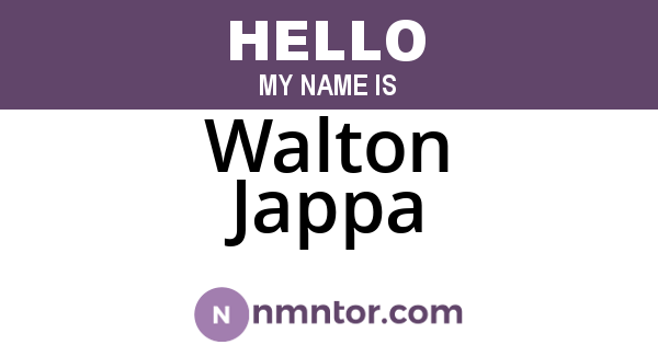 Walton Jappa