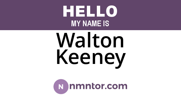 Walton Keeney
