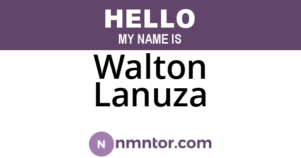 Walton Lanuza