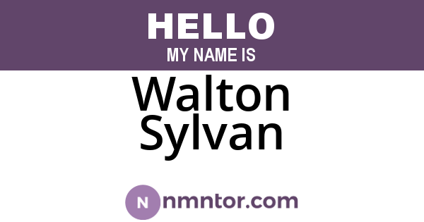 Walton Sylvan