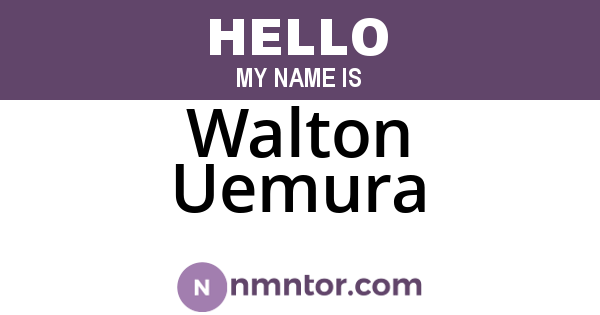 Walton Uemura