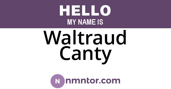 Waltraud Canty