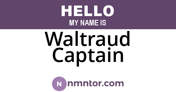 Waltraud Captain