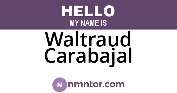 Waltraud Carabajal
