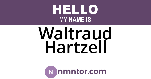 Waltraud Hartzell
