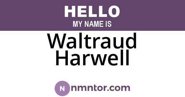 Waltraud Harwell