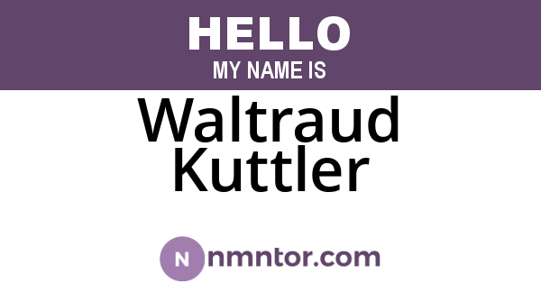 Waltraud Kuttler