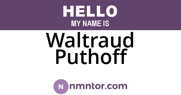 Waltraud Puthoff