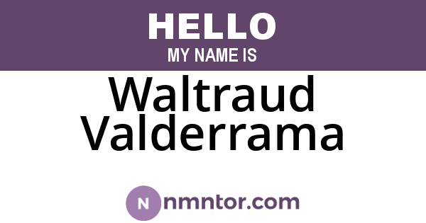 Waltraud Valderrama