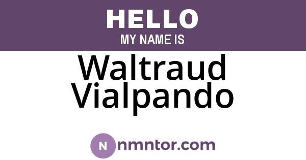 Waltraud Vialpando