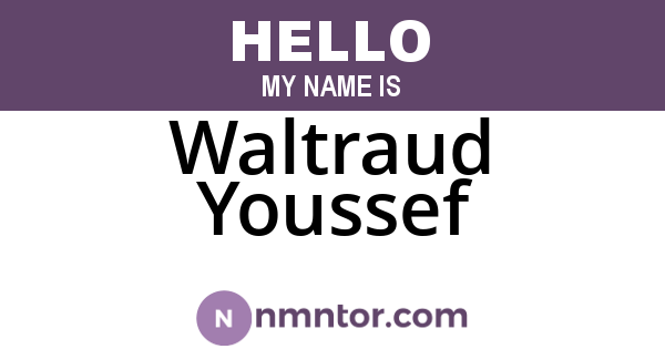 Waltraud Youssef