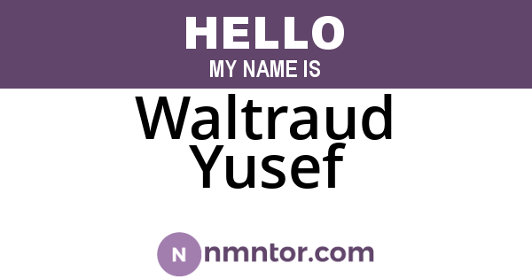 Waltraud Yusef