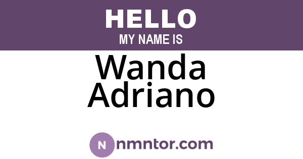 Wanda Adriano