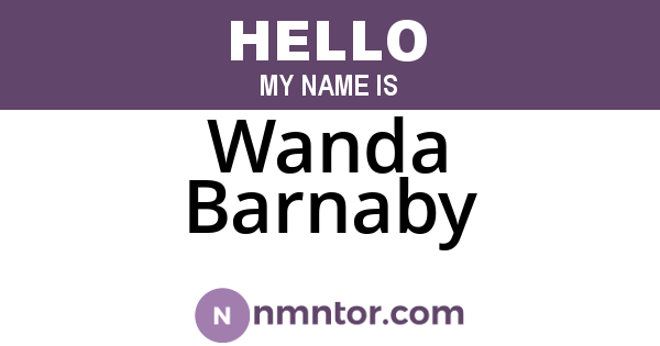 Wanda Barnaby