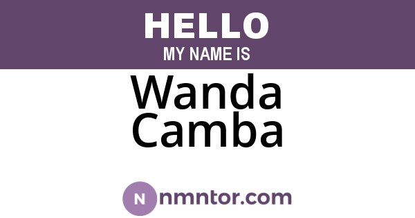 Wanda Camba