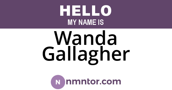 Wanda Gallagher