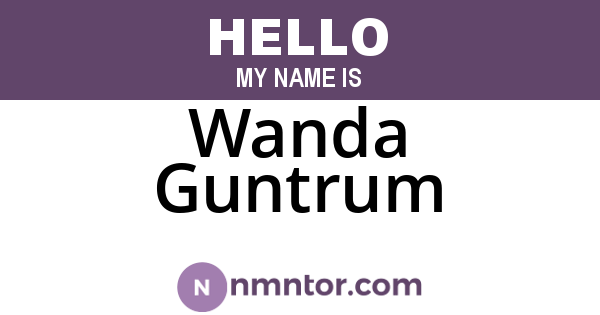 Wanda Guntrum