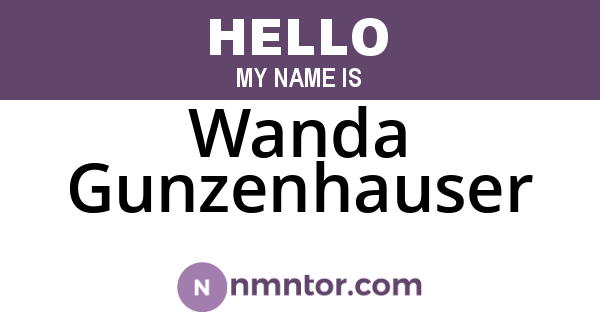 Wanda Gunzenhauser