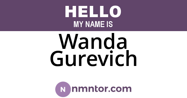 Wanda Gurevich