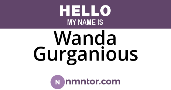 Wanda Gurganious