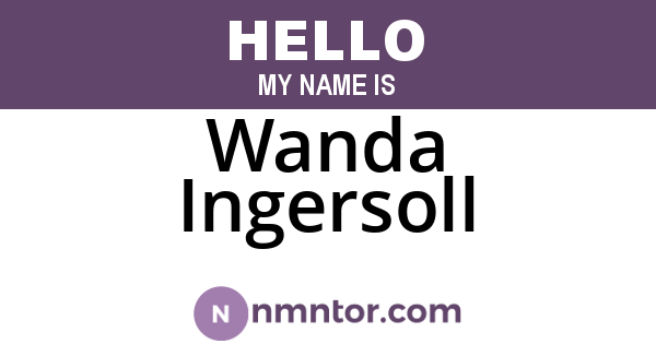 Wanda Ingersoll