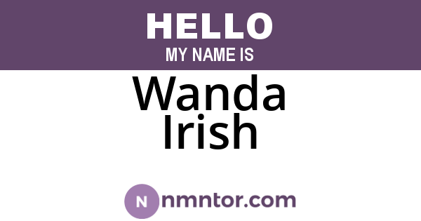Wanda Irish