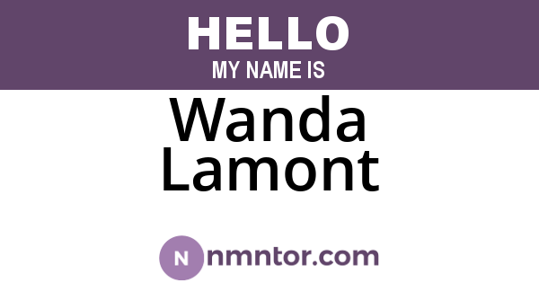 Wanda Lamont