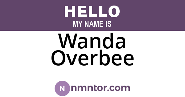 Wanda Overbee
