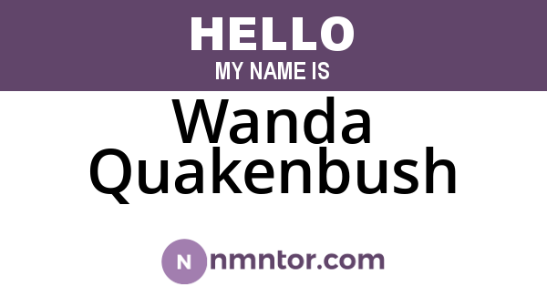 Wanda Quakenbush