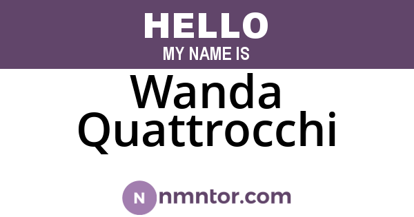 Wanda Quattrocchi