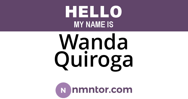 Wanda Quiroga