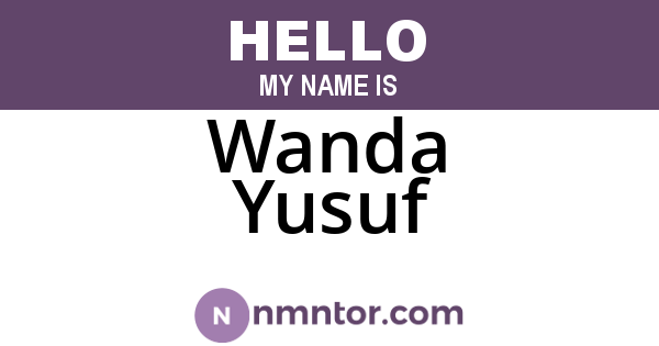 Wanda Yusuf