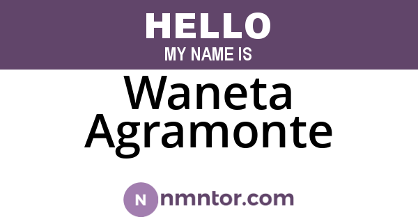 Waneta Agramonte