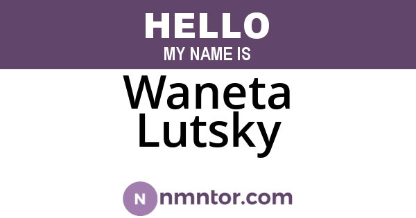 Waneta Lutsky