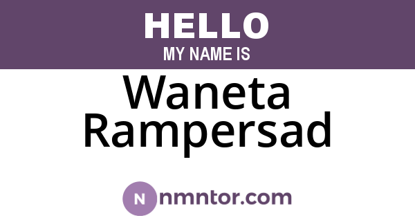 Waneta Rampersad