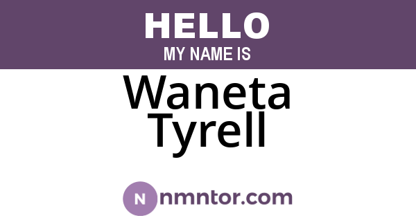 Waneta Tyrell
