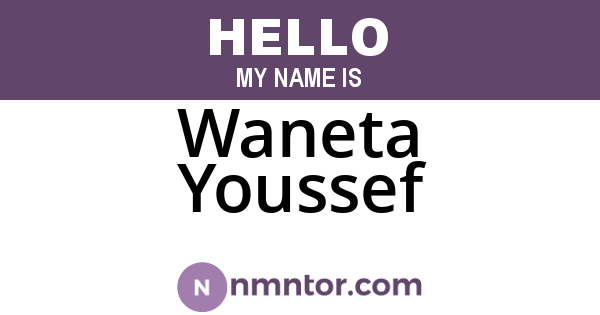 Waneta Youssef