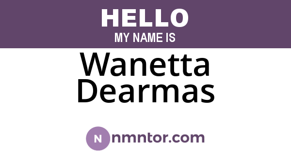 Wanetta Dearmas